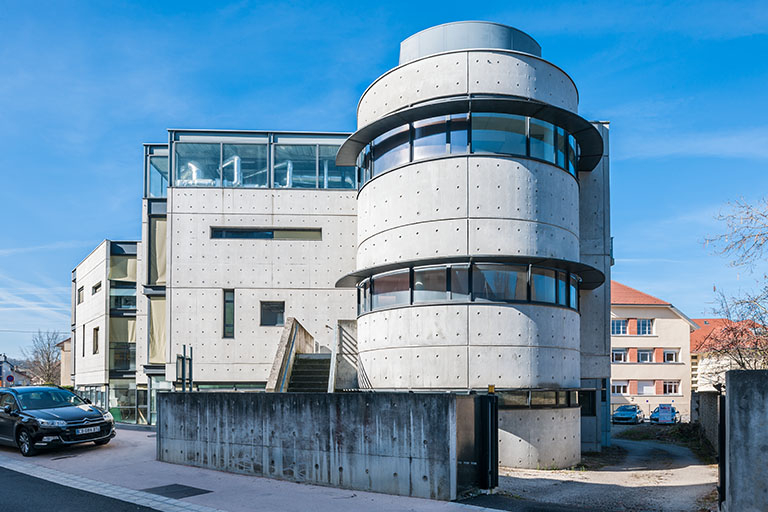 Rotonde nord-est et flanc est de Cécalait. © Région Bourgogne-Franche-Comté, Inventaire du patrimoine