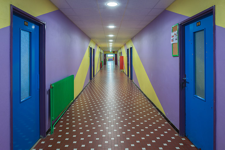  Externat : couloir © Région Bourgogne-Franche-Comté, Inventaire du patrimoine