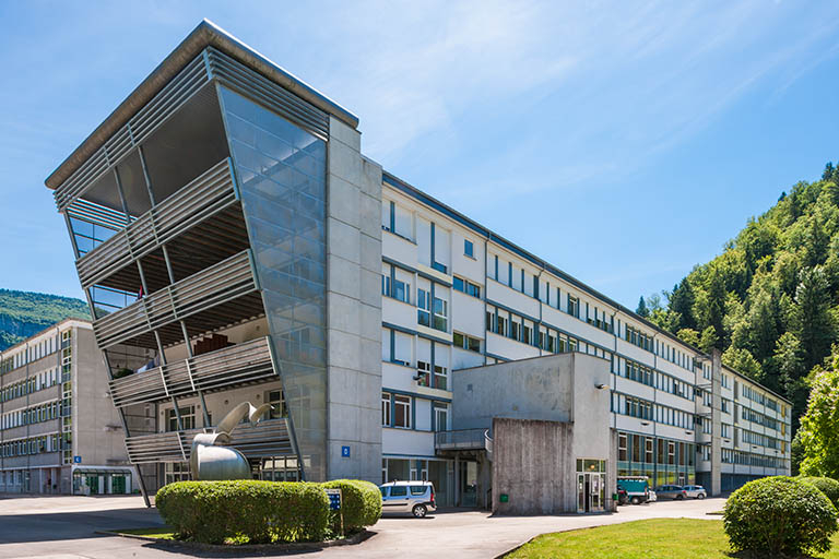 Internat : extension pignon Nord et façade postérieure Ouest. © Région Bourgogne-Franche-Comté, Inventaire du patrimoine