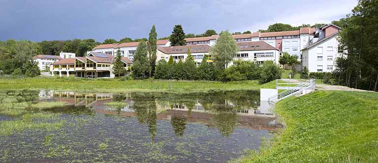 Le site du haut vu de l'ouest, derrière l'étang. © Région Bourgogne-Franche-Comté, Inventaire du patrimoine