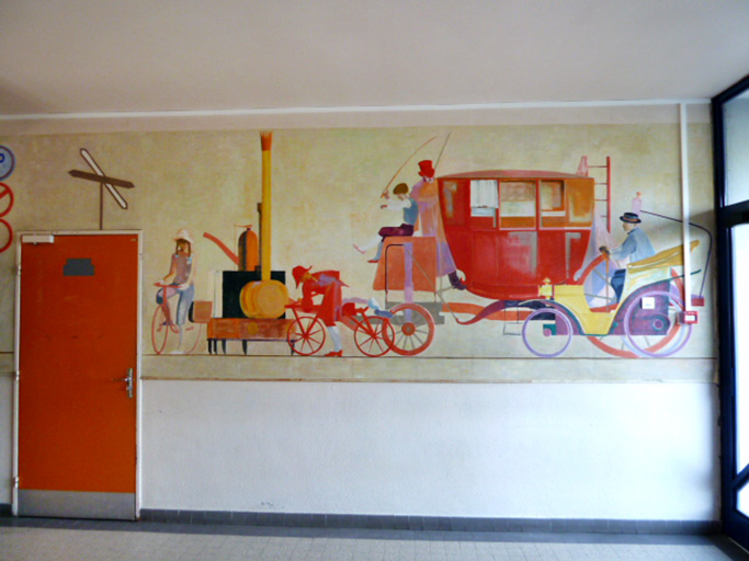 Vue d'un fragment de panneau aujourd'hui détruit. © Région Bourgogne-Franche-Comté, Inventaire du patrimoine