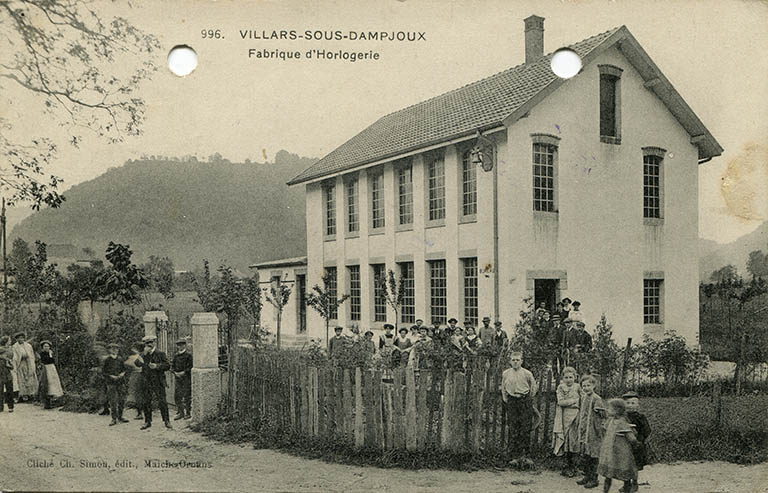 996. Villars-sous-Dampjoux. Fabrique d'horlogerie, entre 1908 et 1914. © Région Bourgogne-Franche-Comté, Inventaire du patrimoine