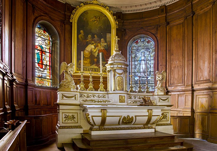 Le maître-autel. © Région Bourgogne-Franche-Comté, Inventaire du patrimoine