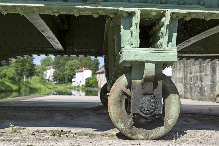 Détail des roues. © Région Bourgogne-Franche-Comté, Inventaire du patrimoine