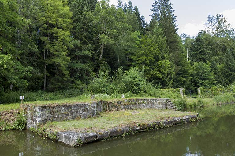 Emplacement du pont tournant au Fréland sur le canal de l'Est. © Région Bourgogne-Franche-Comté, Inventaire du patrimoine