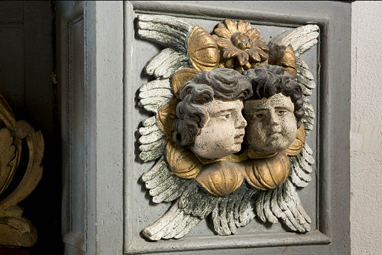 Détail du retable. © Région Bourgogne-Franche-Comté, Inventaire du patrimoine Détail du retable. © Région Bourgogne-Franche-Comté, Inventaire du patrimoine