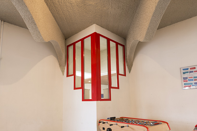 Détail de vue intérieure du foyer. © Région Bourgogne-Franche-Comté, Inventaire du patrimoine