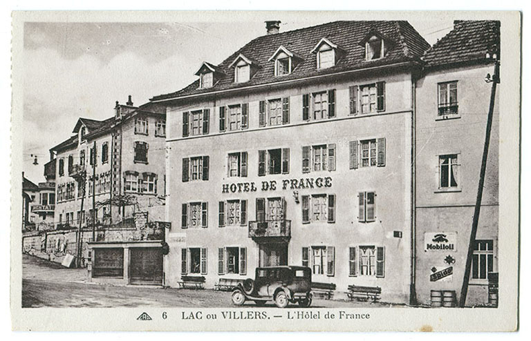 6 Lac ou Villers. - L'Hôtel de France, 1ère moitié 20e siècle [années 1930 ?]. © Région Bourgogne-Franche-Comté, Inventaire du patrimoine