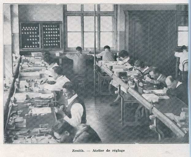 Zenith. - Atelier de réglage, 1933. Bâtiment détruit et remplacé par celui de Frances Ebauches ? © Région Bourgogne-Franche-Comté, Inventaire du patrimoine Zenith. - Atelier de réglage, 1933. Bâtiment détruit et remplacé par celui de Frances Ebauches ? © Région Bourgogne-Franche-Comté, Inventaire du patrimoine