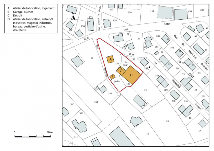 Plan-masse et de situation. © Région Bourgogne-Franche-Comté, Inventaire du patrimoine Plan-masse et de situation. © Région Bourgogne-Franche-Comté, Inventaire du patrimoine