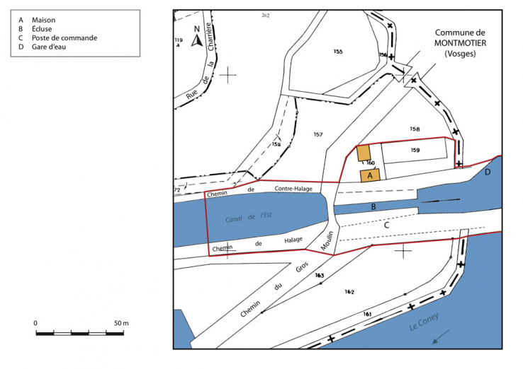 site d'écluse © Région Bourgogne-Franche-Comté, Inventaire du patrimoine