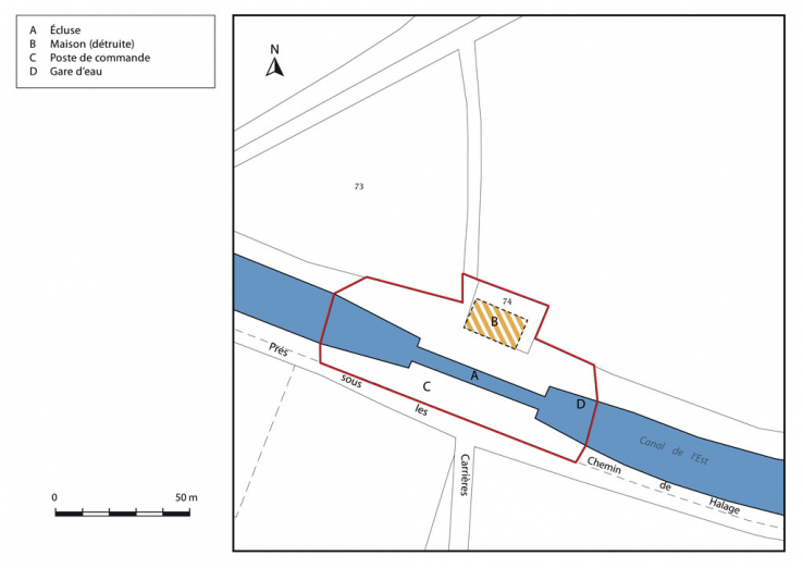 Plan masse et de situation. © Région Bourgogne-Franche-Comté, Inventaire du patrimoine