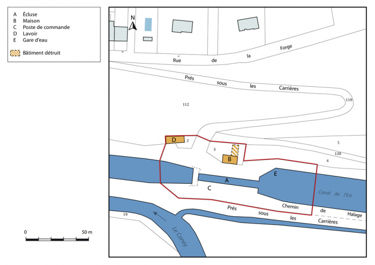 Plan masse et de situation. © Région Bourgogne-Franche-Comté, Inventaire du patrimoine Plan masse et de situation. © Région Bourgogne-Franche-Comté, Inventaire du patrimoine