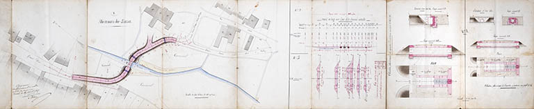 Modernisation du pont de la Sacquelle (1868). © Région Bourgogne-Franche-Comté, Inventaire du patrimoine Modernisation du pont de la Sacquelle (1868). © Région Bourgogne-Franche-Comté, Inventaire du patrimoine