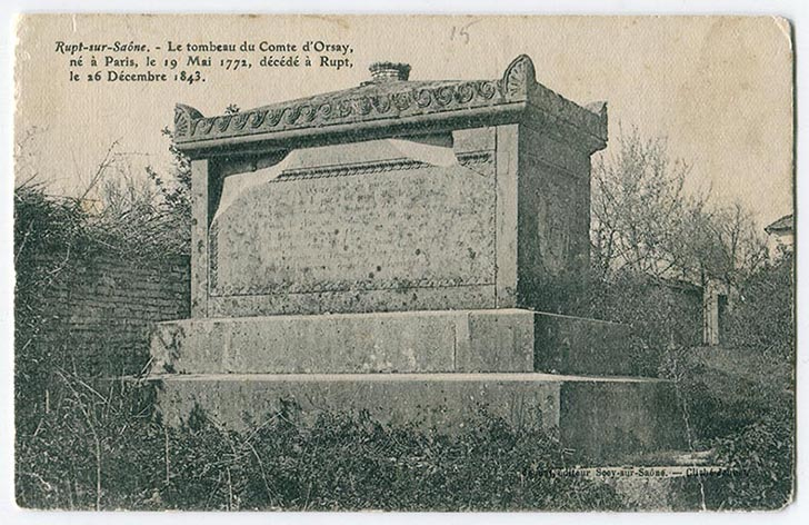 Rupt-sur-Saône. - Le tombeau du comte d'Orsay [...], fin 19e siècle ou 1ère moitié 20e siècle. © Région Bourgogne-Franche-Comté, Inventaire du patrimoine