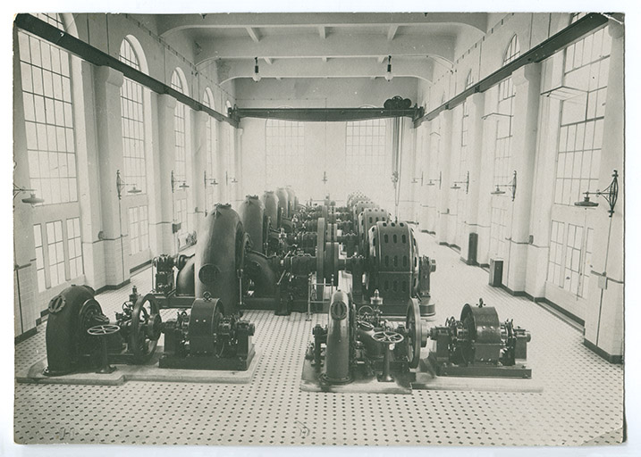 [Intérieur de la centrale], [1909 ?]. © Région Bourgogne-Franche-Comté, Inventaire du patrimoine