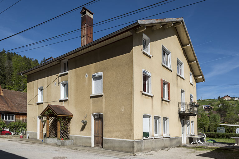 Fonderie : façades antérieure et latérale droite. © Région Bourgogne-Franche-Comté, Inventaire du patrimoine