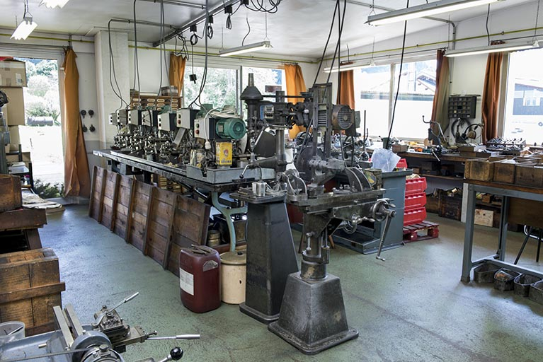 Atelier d'origine : machines anciennes. © Région Bourgogne-Franche-Comté, Inventaire du patrimoine