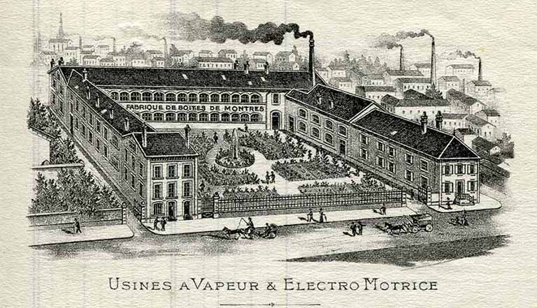 Deuxième papier à en-tête de la société des Ets Frainier [détail], 30 juin 1915. © Région Bourgogne-Franche-Comté, Inventaire du patrimoine