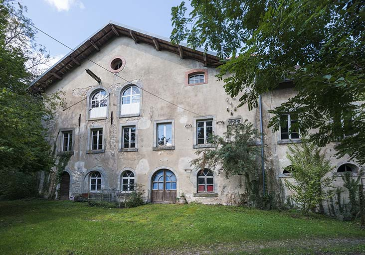 Façade antérieure de l'atelier de fabrication. © Région Bourgogne-Franche-Comté, Inventaire du patrimoine