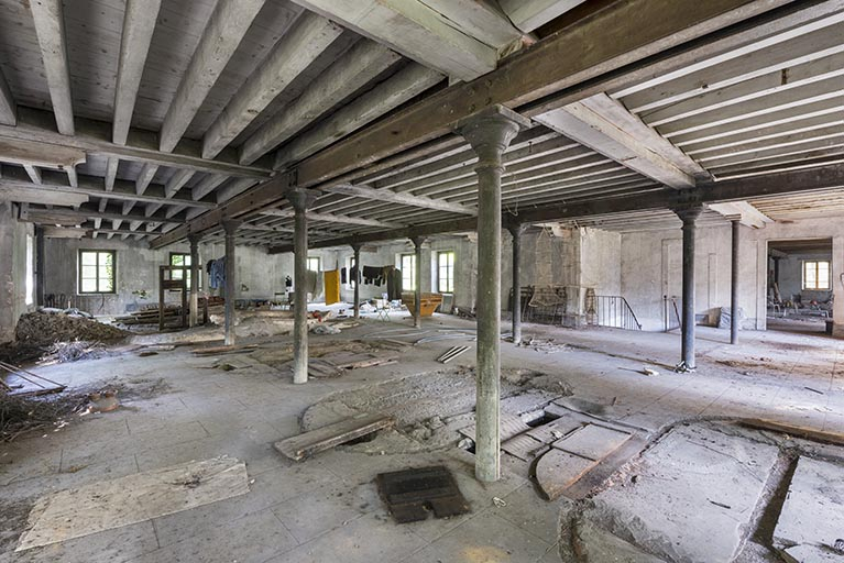 Atelier de fabrication principal (1er étage). Vue d'ensemble. © Région Bourgogne-Franche-Comté, Inventaire du patrimoine