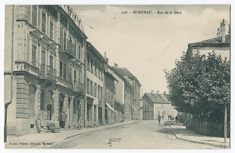 206. - Morteau. - Rue de la Gare, 1er quart 20e siècle. © Région Bourgogne-Franche-Comté, Inventaire du patrimoine 206. - Morteau. - Rue de la Gare, 1er quart 20e siècle. © Région Bourgogne-Franche-Comté, Inventaire du patrimoine
