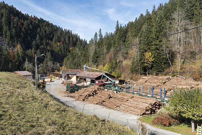 Vue d'ensemble du site, depuis le sud-est. © Région Bourgogne-Franche-Comté, Inventaire du patrimoine