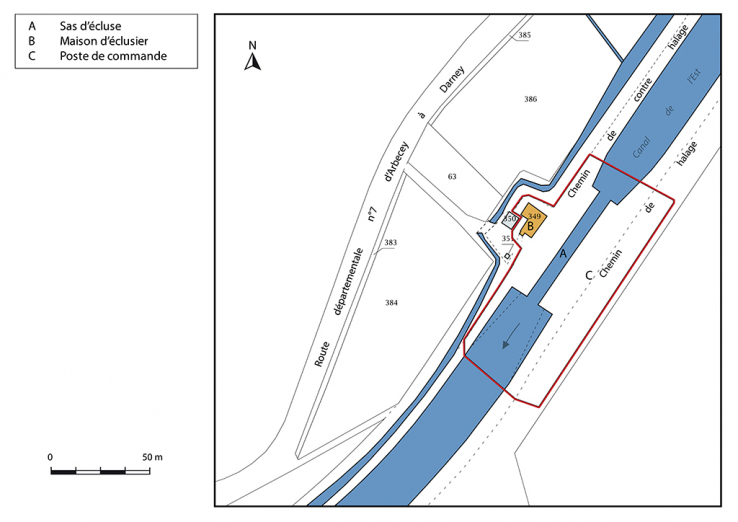 écluse © Région Bourgogne-Franche-Comté, Inventaire du patrimoine
