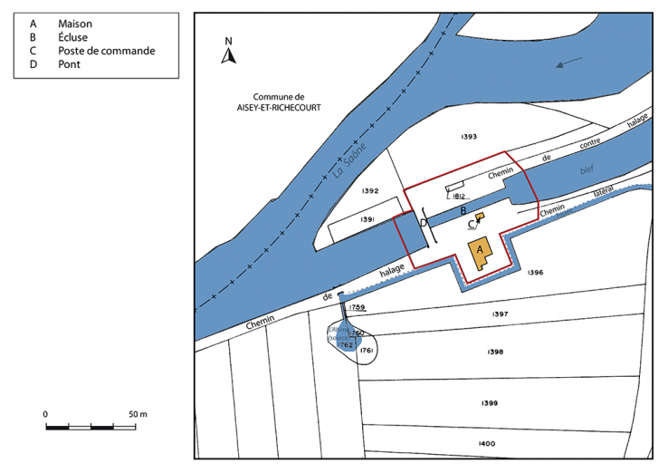 Plan masse et de situation. © Région Bourgogne-Franche-Comté, Inventaire du patrimoine Plan masse et de situation. © Région Bourgogne-Franche-Comté, Inventaire du patrimoine