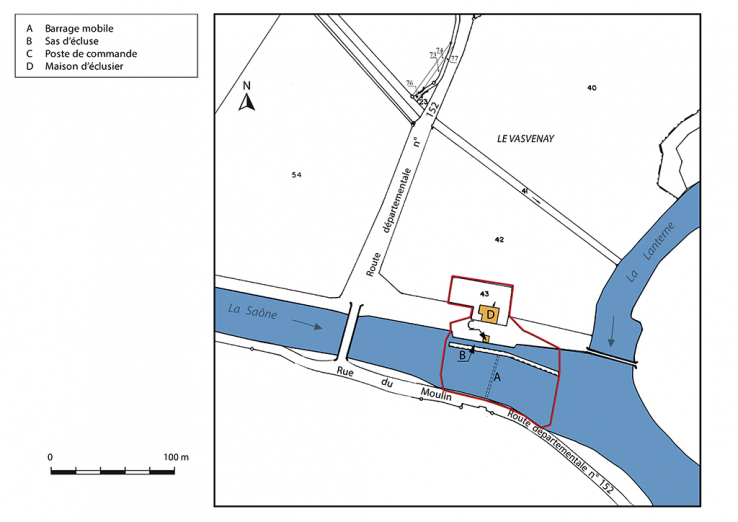 Plan de masse et de situation. © Région Bourgogne-Franche-Comté, Inventaire du patrimoine Plan de masse et de situation. © Région Bourgogne-Franche-Comté, Inventaire du patrimoine
