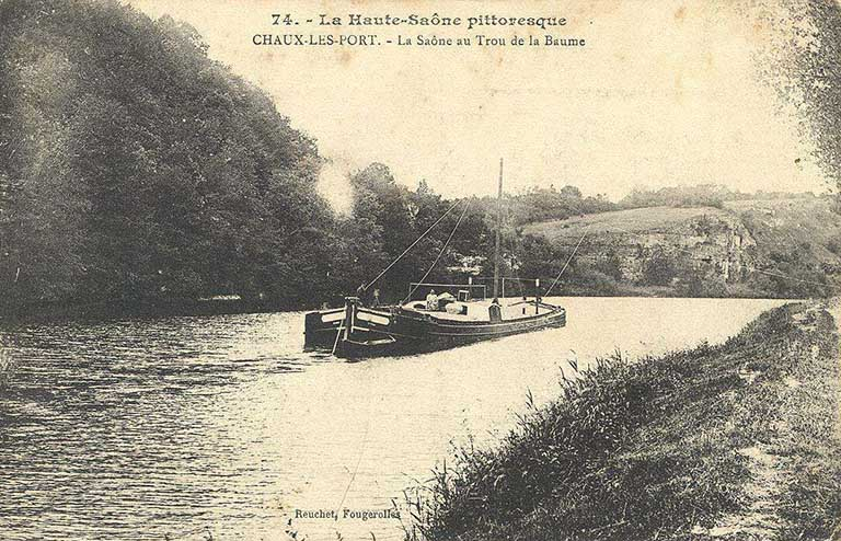 Chaux-lès-Ports - La Saône au Trou de la Baume, carte postale. © Région Bourgogne-Franche-Comté, Inventaire du patrimoine