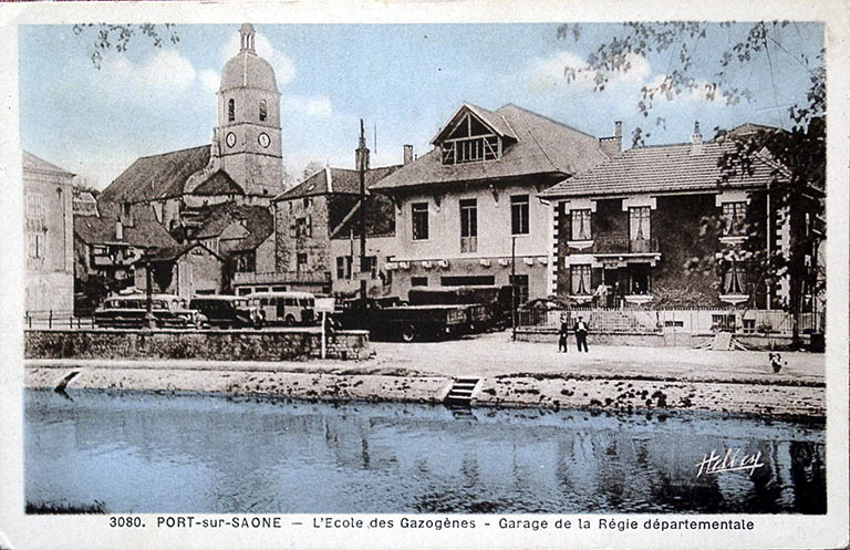 L'école des gazogènes, carte postale. © Région Bourgogne-Franche-Comté, Inventaire du patrimoine