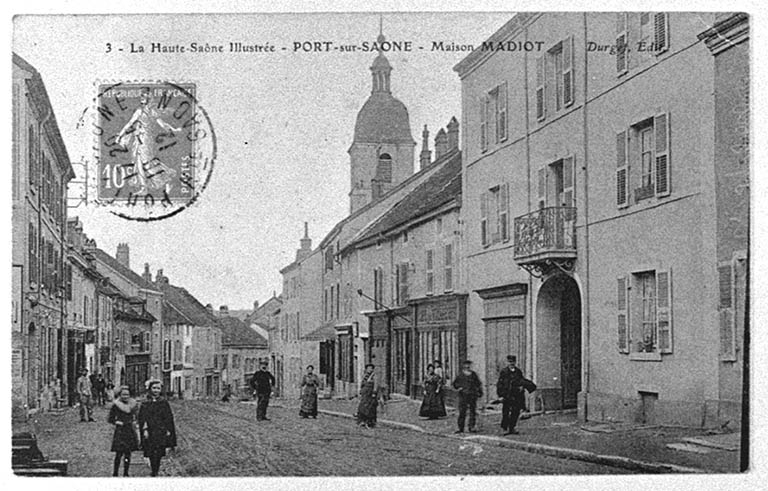 La «Maison Madiot», carte postale. © Région Bourgogne-Franche-Comté, Inventaire du patrimoine