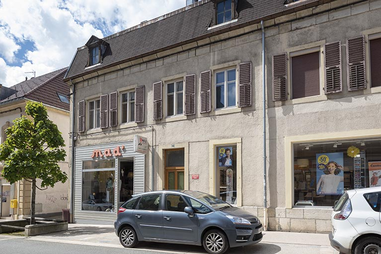 Façade antérieure : partie gauche. © Région Bourgogne-Franche-Comté, Inventaire du patrimoine