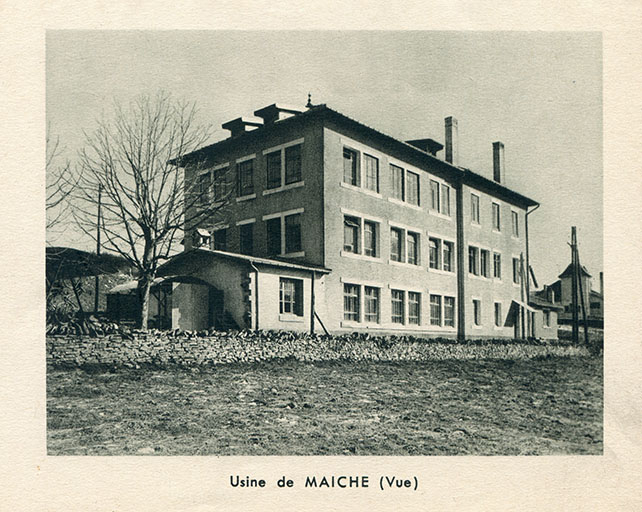 Usine de Maîche (vue), 1950. © Région Bourgogne-Franche-Comté, Inventaire du patrimoine