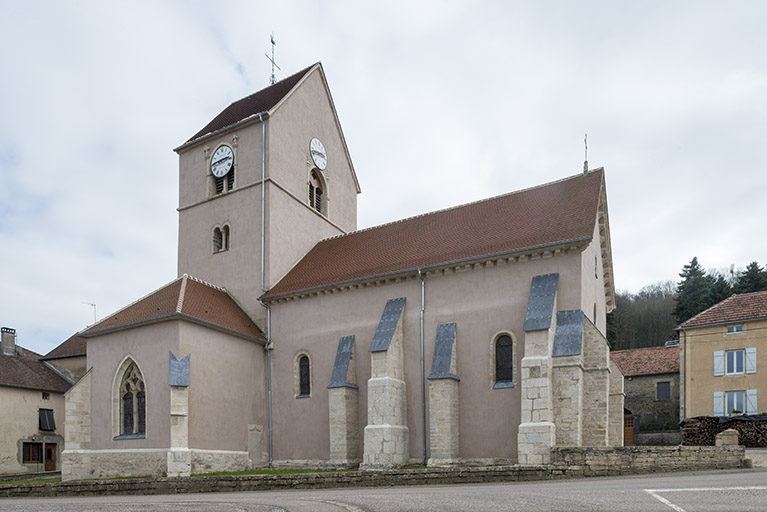 Vue latérale depuis la Grande rue. © Région Bourgogne-Franche-Comté, Inventaire du patrimoine