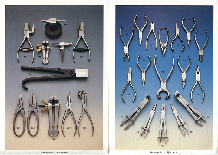 FMX fabrique la pince dont vous avez besoin [dépliant publicitaire : pinces pour l'horlogerie et la bijouterie], [années 1980 ?]. © Région Bourgogne-Franche-Comté, Inventaire du patrimoine