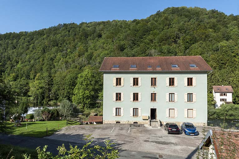 Façade antérieure. © Région Bourgogne-Franche-Comté, Inventaire du patrimoine Façade antérieure. © Région Bourgogne-Franche-Comté, Inventaire du patrimoine