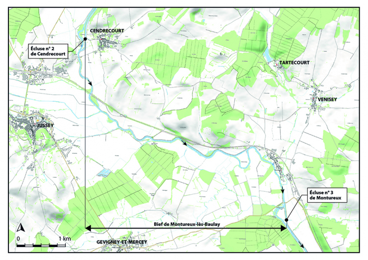 Plan de localisation (1/25 000). Extrait du ScanExpress classique © IGN 2018. © Région Bourgogne-Franche-Comté, Inventaire du patrimoine Plan de localisation (1/25 000). Extrait du ScanExpress classique © IGN 2018. © Région Bourgogne-Franche-Comté, Inventaire du patrimoine