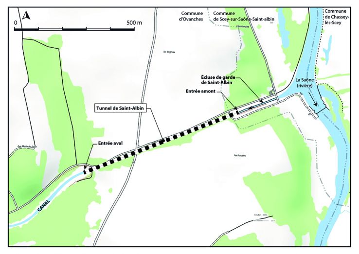 Plan de localisation (1/2 500). Extrait du ScanExpress classique © IGN 2018. © Région Bourgogne-Franche-Comté, Inventaire du patrimoine Plan de localisation (1/2 500). Extrait du ScanExpress classique © IGN 2018. © Région Bourgogne-Franche-Comté, Inventaire du patrimoine