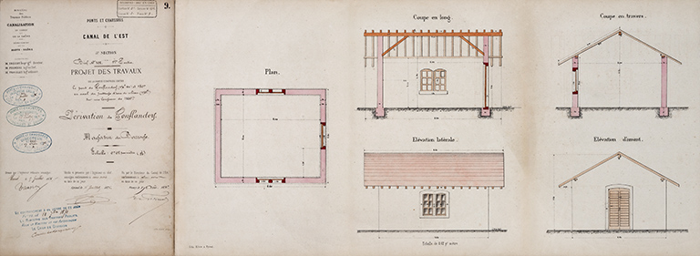 Magasin du barrage (1876).  © Région Bourgogne-Franche-Comté, Inventaire du patrimoine