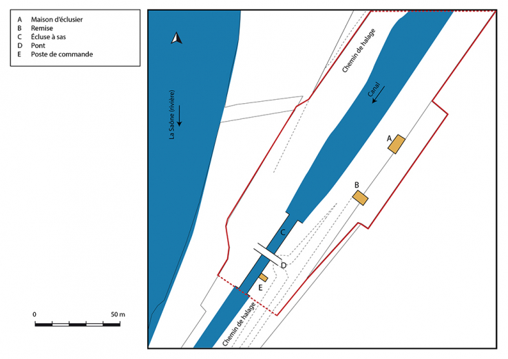 Plan masse et de situation. © Région Bourgogne-Franche-Comté, Inventaire du patrimoine Plan masse et de situation. © Région Bourgogne-Franche-Comté, Inventaire du patrimoine