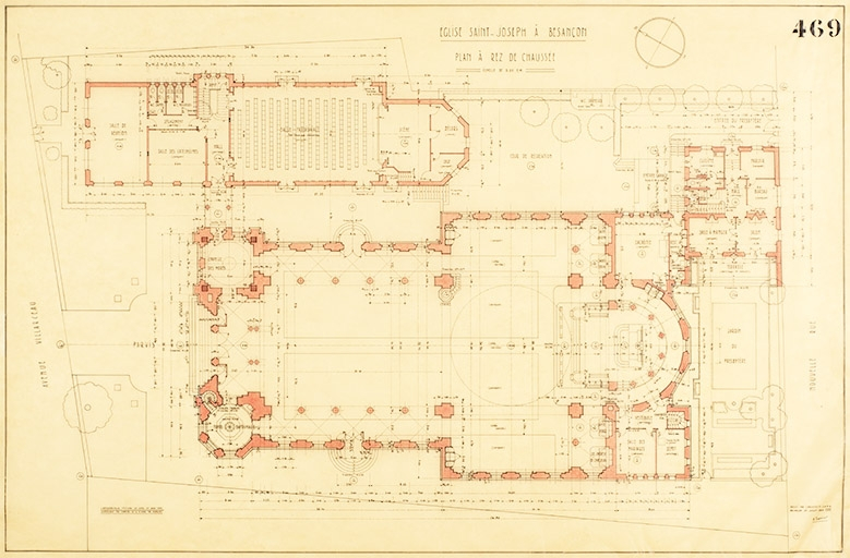 ensemble religieux église paroissiale cinéma presbytère centre paroissial © Région Bourgogne-Franche-Comté, Inventaire du patrimoine  ensemble religieux église paroissiale cinéma presbytère centre paroissial © Région Bourgogne-Franche-Comté, Inventaire du patrimoine