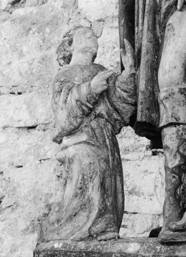 Détail de l'ange. © Région Bourgogne-Franche-Comté, Inventaire du patrimoine