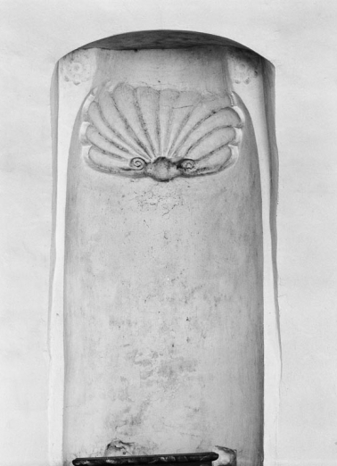 Niche centrale du mur postérieur. © Région Bourgogne-Franche-Comté, Inventaire du patrimoine