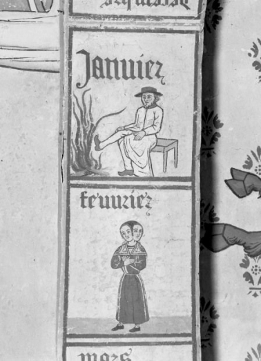 Choeur, arc doubleau, les travaux des mois: janvier et février © Région Bourgogne-Franche-Comté, Inventaire du patrimoine