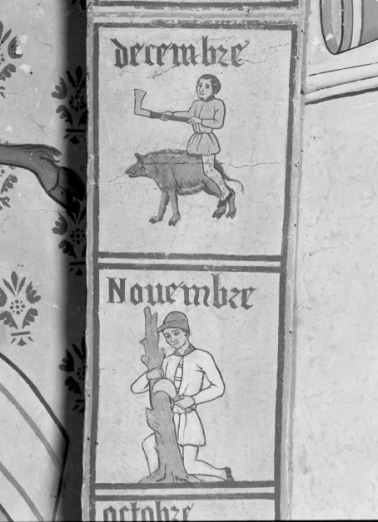 Choeur, arc doubleau, les travaux des mois: novembre et décembre © Région Bourgogne-Franche-Comté, Inventaire du patrimoine