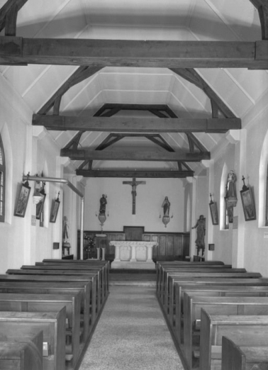 Vue intérieure prise depuis l'entrée © Région Bourgogne-Franche-Comté, Inventaire du patrimoine