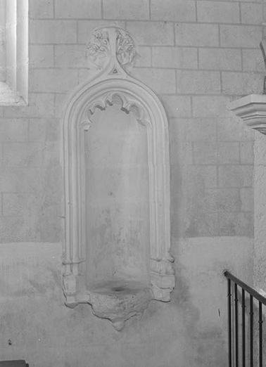 Lavabo du choeur. © Région Bourgogne-Franche-Comté, Inventaire du patrimoine