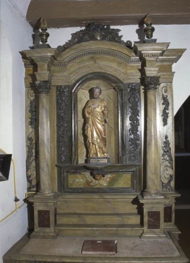 Retable gauche. © Région Bourgogne-Franche-Comté, Inventaire du patrimoine